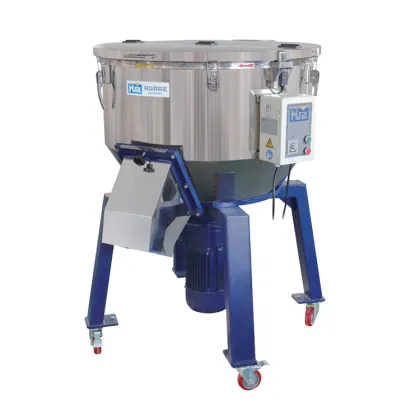 Stainless Steel Huare Industrial Color Mixer: HHS-50E, HHS-200E Models for Vertical Plastic Mixing