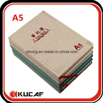 Hot Stamping Logo Linen Notebooks A4