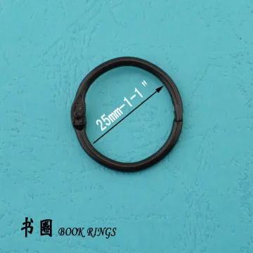 25mm-1-1'' metallic color book ring