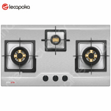 Gas Stove 3 Burners Stainless with panel