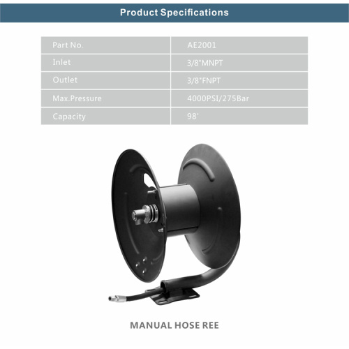 AVVOLGITUBO 3/8&quot;*100&#39; 3/8&quot;MNPT*3/8&quot;FNPT 4000PSI SENZA TUBO