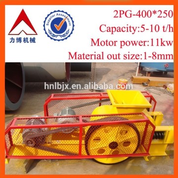 henan zhengzhou factory price with full services 5-10 t/h roller crusher