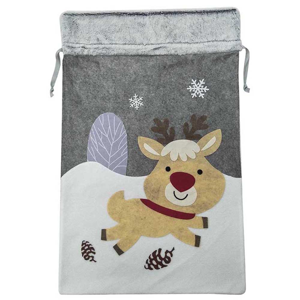 reindeer christmas sack