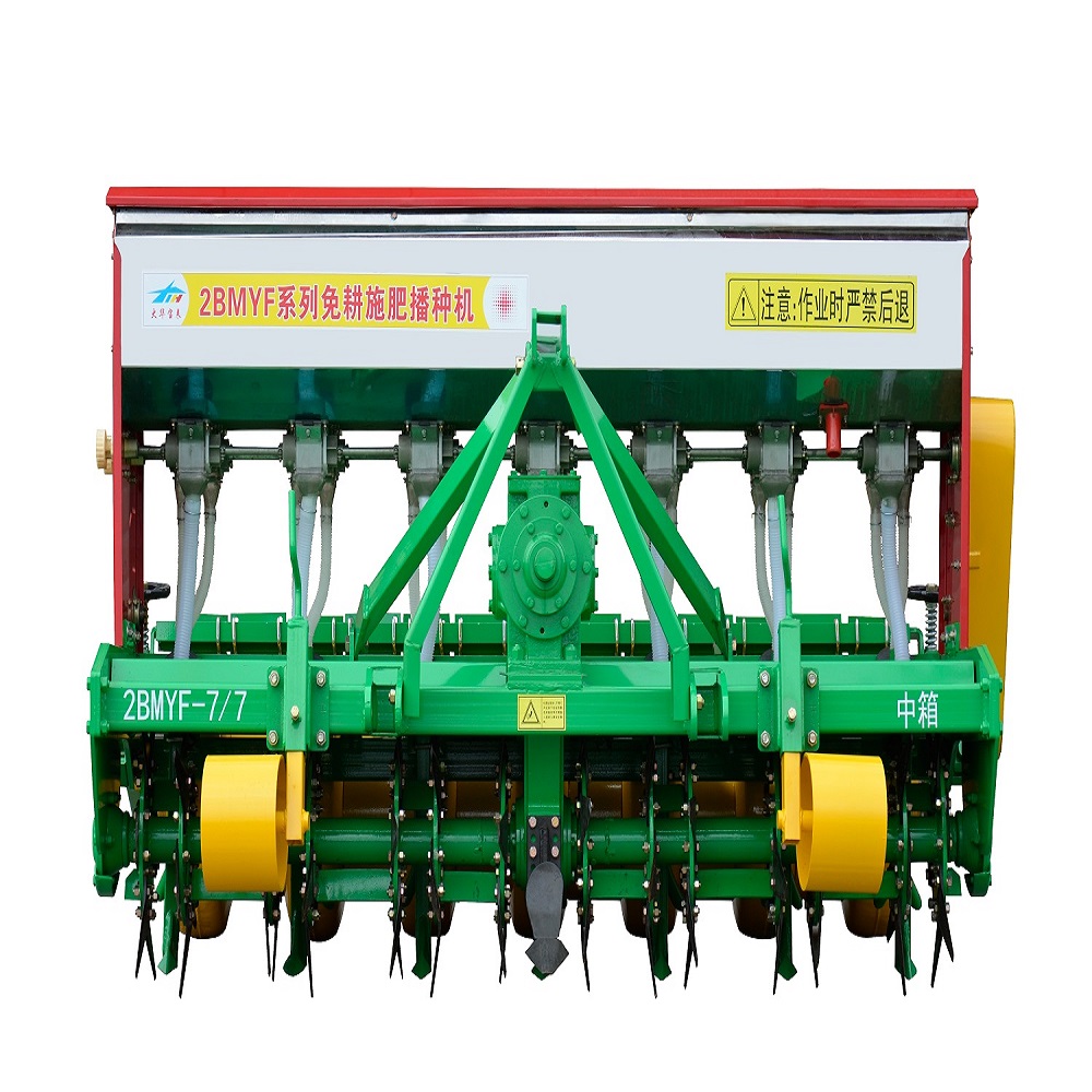 Sembradora fertilizante para labranza cero impulsada por tractor de más de 100 CV