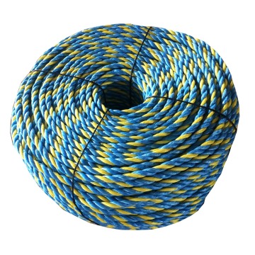 PP Split Film Twist Rope: Blue and Yellow Polypropylene Rope for Australia Market