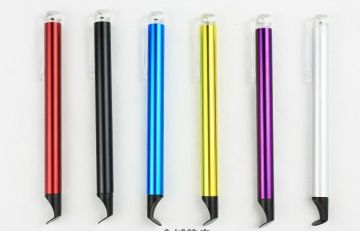 Soft Flat Head Capacitive Touch Screen Stylus For Samsung , Iphone With Transparent Clip