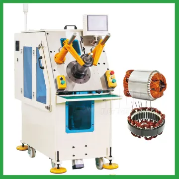 Washing machine motor stator coil insertion machine