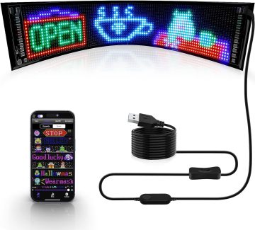 DIY 유연한 스크롤 스크롤 광고 자동차 상점 파티 바 호텔 콘서트를위한 애니메이션과 함께 LED 자동차 사인