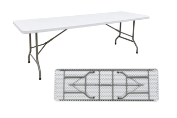 8ft foldable rectangle outdoor table