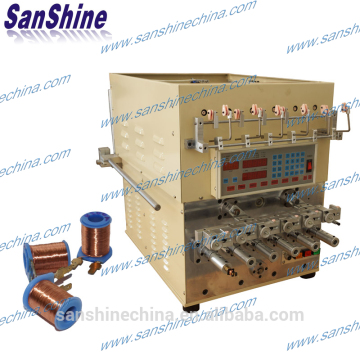 Six spindles automatic fine wire pulse transformer skein winding machine