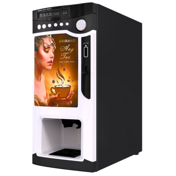 LE303V Coin Operated Instant Powder Coffee Vending Machine with Auto Cup Dispenser