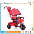 Triciclo a pedale reversibile per bambini Triciclo doppio sedile