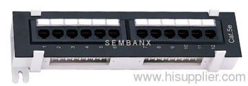 Fissato al muro 12 porte Cat5e Patch Panel