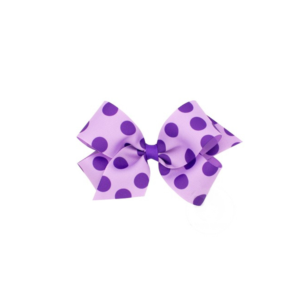 purple dot ribbon bow