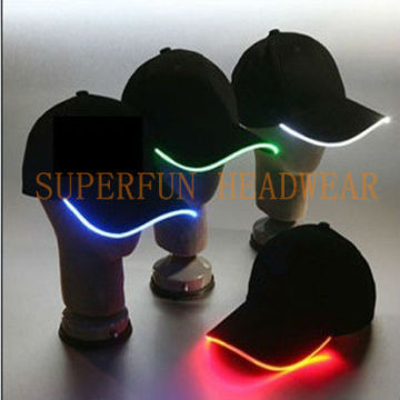 2013 hot sale patent LED lighting flashing novelty brand caps