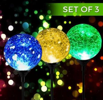 Glass bulb solar garden lamp