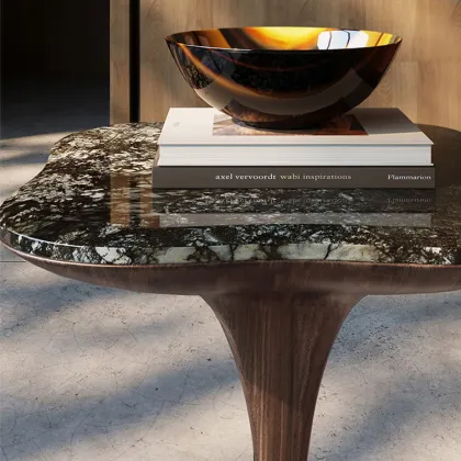 North American Walnut Solid Wood Side Table for Coffee Room