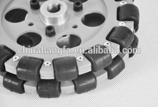 152.4mm double aluminum Omni robot wheel