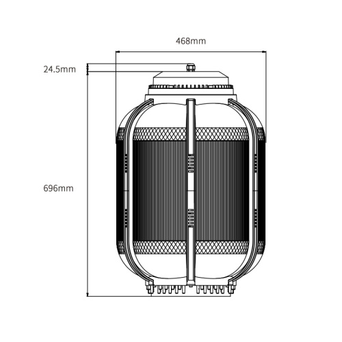 Energy Efficient Solar Street Lamp for Outdoor Use