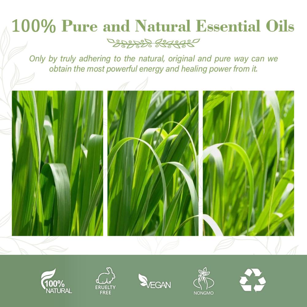 100% Pure Natural Palmarosa Oil For Antibacterial Antipyretic