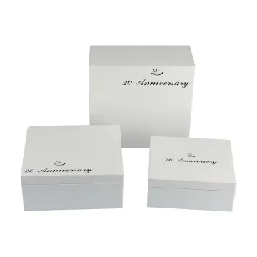 White Chipboard Apparel Packaging Box With Black Foil