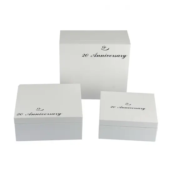 White Chipboard Apparel Packaging Box With Black Foil