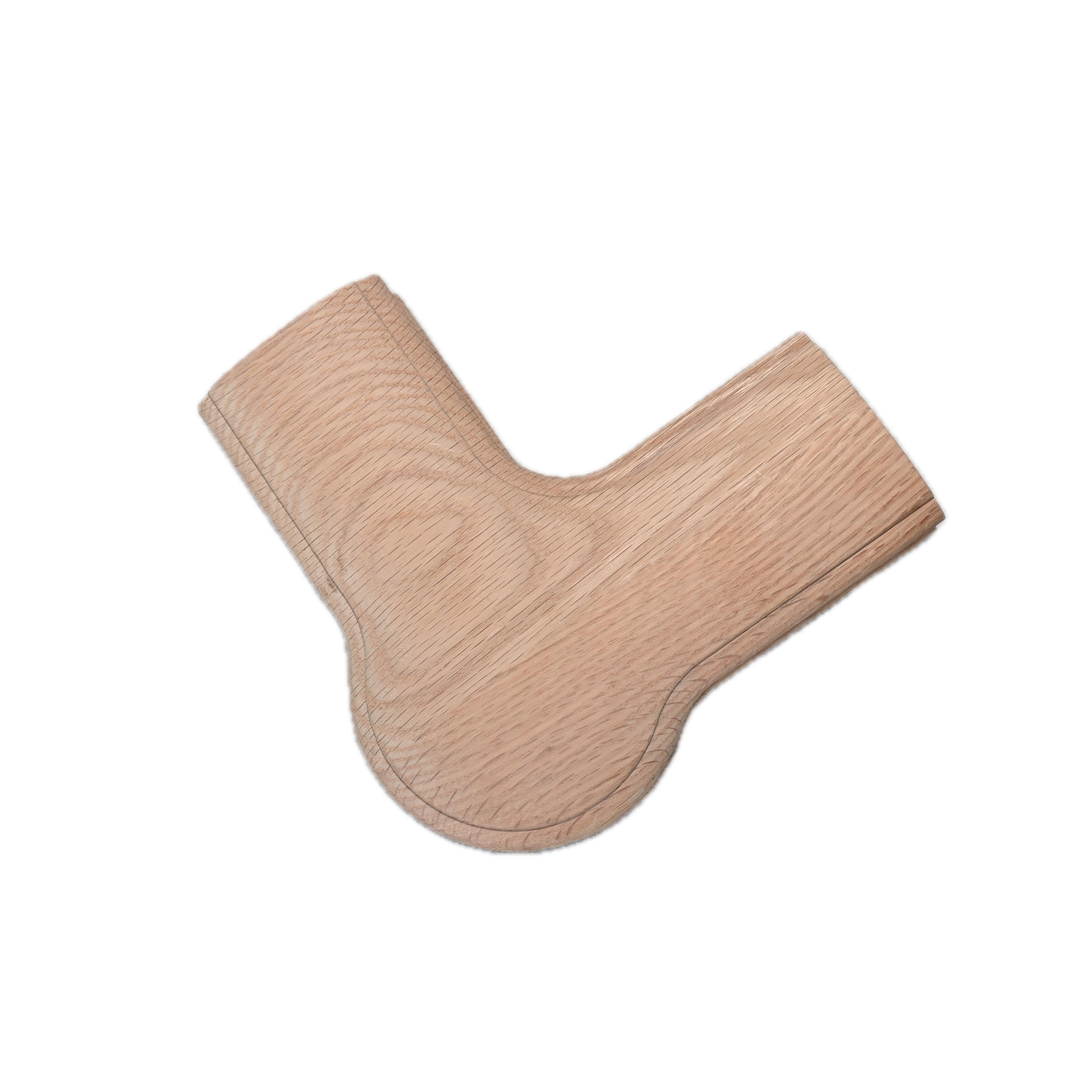 Wooden stair elbow