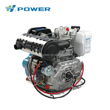 10 kW luftgekühlter Einzelzylinder-4-Takt-Dieselmotor für die Fabrikversorgung
