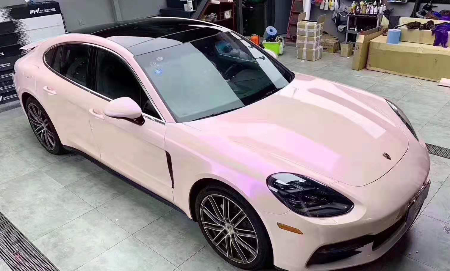Super Gloss Candy Pink Color Shifting Vinyl Wrap
