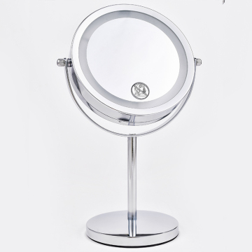 Specchio a LED del bagno anti-Fog Ruota a rotazione a 360 gradi, 6 pollici