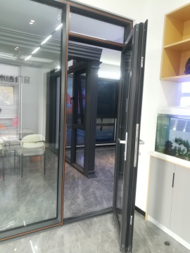 SMIRO Modern minimalist aluminum inward opening door