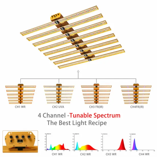7Magic 900W High-Intensity LED Grow Light with Full Spectrum Output for Greenhouse Plants - LM301B & LM281B