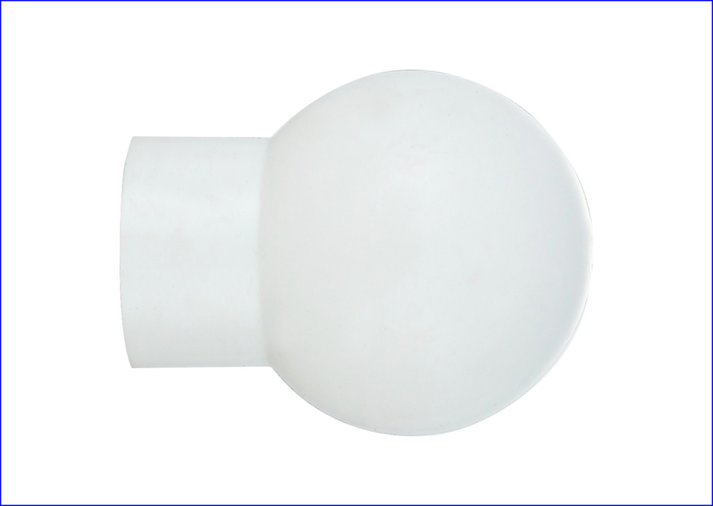 Wholesale white plastic ball curtain rod