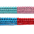 Artesanía teñido Howlite Beads redondos para hacer joyas