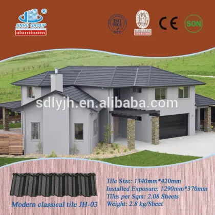 Building materials in China coated roof tile Milano tile