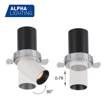 355 Adjustable Recessed LED Spot Downlight - Round 7W 10W 13W Sand White Gimbal Focus Rotatable Light