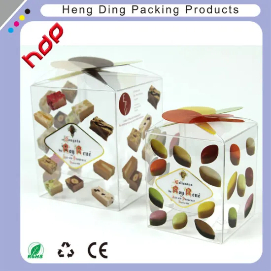 Customized Fancy soft crease clear plastic packaging box