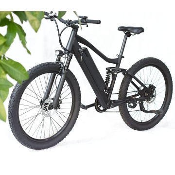 48V Electric City Bike met downbuisophanging, 250 W-motor, 27,5-inch wielen en lithiumbatterij voor berghelling