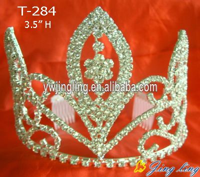 Rhinestone Flower Pageant Crowns