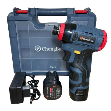 16.8V Portátil Recarregável Recurso sem fio Power Driver: Ferramenta de impacto elétrico sem escova de alto torque, incluindo 2 baterias