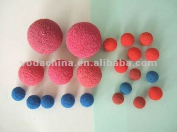 China rubber sponge ball size: 17mm, 19mm, 20mm, 21mm, etc