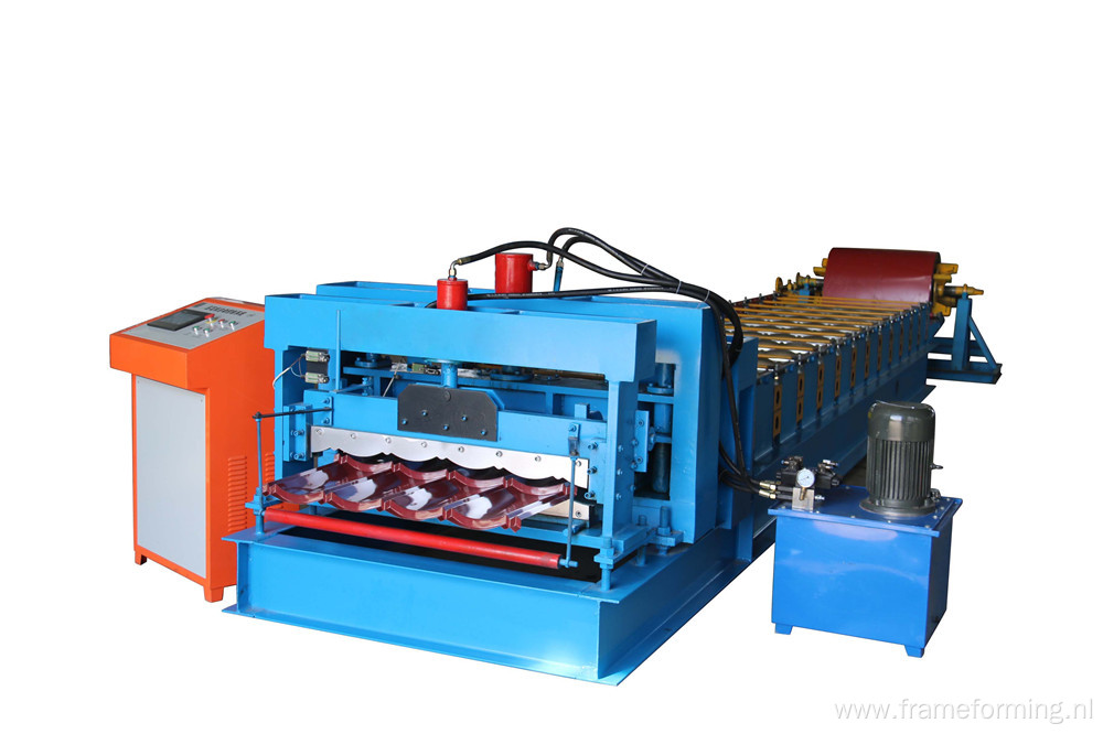 Glazed Types Of Roof Tiles Making Machine