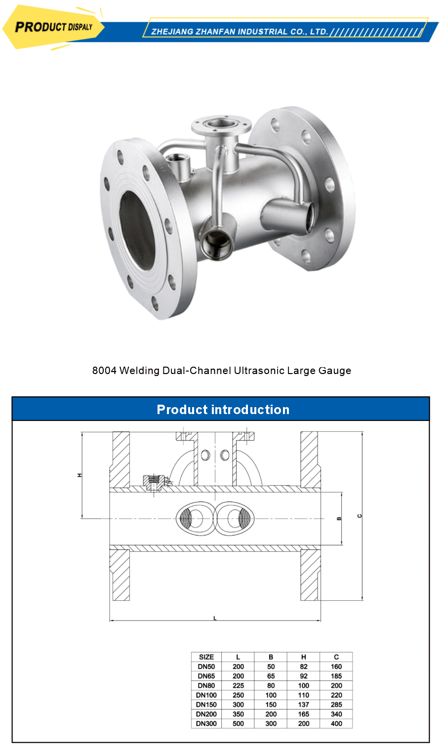 ultrasonic water meter with welding