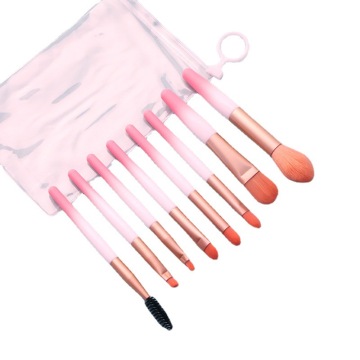 Set Berus Sintetik 8 Keping Tersuai Mekap Dengan Beg