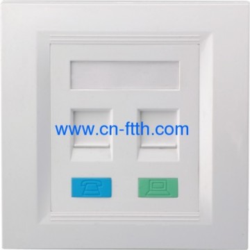 Foursquare Dual Port Face Plate 86*86 Type 