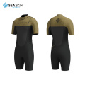 Seaskin OEM sem zíper sem zíper short surfing mtsuit para homens