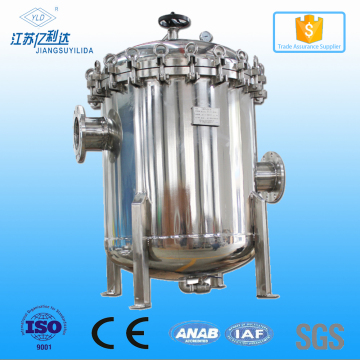 Prefiltration Stainless Steel 304 Liquid Bag Filter Housing