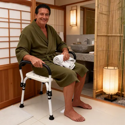 Secure Shower Zone Bath Chair No Slip Design