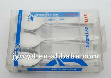 6pcs stainless steel spoon in a pvc box