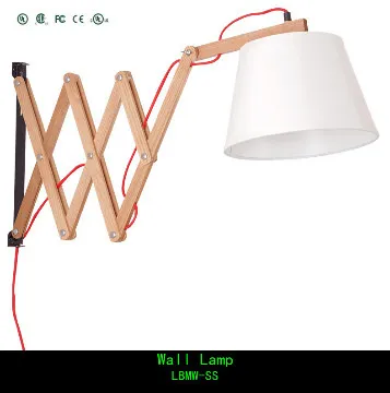 Modern arts wood wall lamp for decoration
